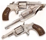 ANTIQUE ENGRAVED BLUE JACKET 1.1/2 SINGLE ACTION 7 ROUND POCKET REVOLVER. NO FFL. - 1 of 5