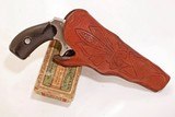 ANTIQUE MARLIN 38 STANDARD 1878 S.A. 5 ROUND .38 SMITH & WESSON REVOLVER With HOLSTER. NO FFL. - 2 of 6