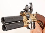ANTIQUE T. BOLTON.Co. LONDON DOUBLE BARREL FLINTLOCK POCKET PISTOL. - 7 of 7