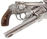 ANTIQUE IVER JOHNSON HAMMERLESS DOUBLE ACTION 32 S&W 5 ROUND REVOLVER. NO FFL.