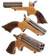 ANTIQUE C.SHARPS MODEL 1 4-SHOT PEPPERBOX PAT. 1859 22 RF CIVIL WAR PISTOL. NO FFL.