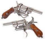ANTIQUE CIVIL WAR LEFAUCHEUX 6 ROUND D.A. 7mm PINFIRE REVOLVER. NO FFL. - 1 of 5