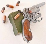 ANTIQUE CIVIL WAR LEFAUCHEUX 6 ROUND D.A. 7mm PINFIRE REVOLVER. NO FFL. - 2 of 5