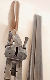 ANTIQUE L.C. SMITH DAMASCUS SIDE BY SIDE 12GA 22