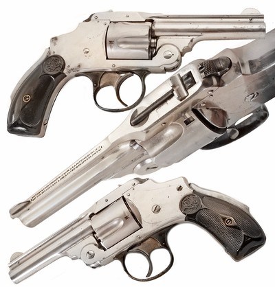 ANTIQUE SMITH & WESSON 38 3RD MODEL D.A. SAFETY HAMMERLESS 3.1/4 BARREL 5 ROUND 