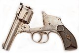 ANTIQUE HOPKINS ALLEN HAMMERLESS DOUBLE ACTION 38 S&W 5 ROUND REVOLVER. NO FFL. - 5 of 5