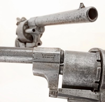 2x CIVIL WAR LEFAUCHEUX PINFIRE 12mm & 9mm REVOLVERS - Image 2 of 7