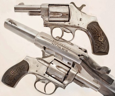 ANTIQUE SCARCE AMERICAN EAGLE IVER JOHNSON 38RF 5 ROUND DA REVOLVER. NO FFL.. - Image 1 of 6