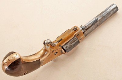 ANTIQUE WHITNEYVILLEARMORY Ct U.S.A. No.1 SINGLE ACTION SPUR TRIGGER 7 ROUND REVOLVER. NO FFL. - Image 4 of 6