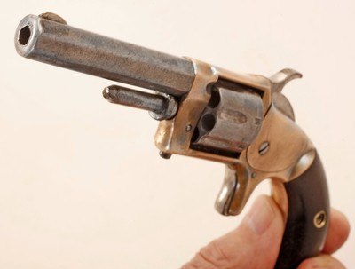 ANTIQUE WHITNEYVILLEARMORY Ct U.S.A. No.1 SINGLE ACTION SPUR TRIGGER 7 ROUND REVOLVER. NO FFL. - Image 6 of 6