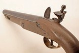 ANTIQUE FLINTLOCK SINGLE SHOT PISTOL 9 INCH 70 CALIBER. - Image 5 of 6