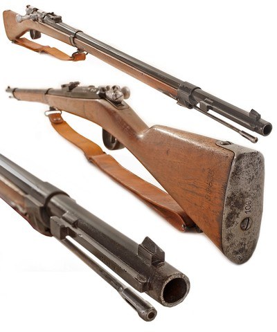 ANTIQUE FRENCH GRAS MODEL1874 11mmx 59R MILITARY BATTLE RIFLE. NO FFL. - Image 4 of 6