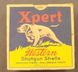 Empty Western Expert 12 GA U.S. Property Marked Shotshell box - 1 of 7