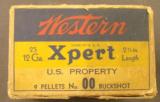 Empty Western Expert 12 GA U.S. Property Marked Shotshell box - 4 of 7