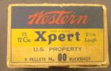 Empty Western Expert 12 GA U.S. Property Marked Shotshell box - 3 of 7