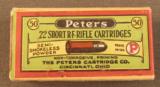 Peters .22 Short RF Rifle Cartridges - 1 of 6