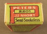 Peters .22 Short RF Rifle Cartridges - 5 of 6