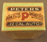 Peters Cartridge Co .22 Win Auto Box - 5 of 6