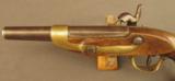 Unusual French Model 1822/42 Type Percussion Pistol - 6 of 12