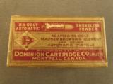 Dominion Cart. Co. 25ACP Mortimer Box - 1 of 5