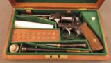Cased Antique Webley Solid Frame .320 Revolver by Leonard of Birmingha - 2 of 11