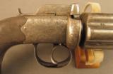 British Bar Hammer Dragoon Size Pepperbox Pistol by Tipping & Lawden - 5 of 12