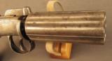 British Bar Hammer Dragoon Size Pepperbox Pistol by Tipping & Lawden - 6 of 12