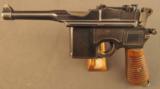 Mauser Luger-Barreled 1920 Rework Broomhandle Pistol - 4 of 12