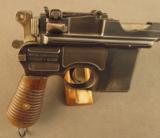 Mauser Luger-Barreled 1920 Rework Broomhandle Pistol - 2 of 12