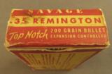 Savage .35 Remington Top Notch Box - 2 of 3