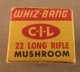 CIL Whiz-Bang 22 LR Mushroom 1960 Issue Box - 2 of 3