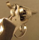 Rare Cased Silver Plated Webley Wedge Frame Revolver - 3 of 12
