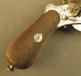 Scarce Belgian Antique Pinfire Pepperbox Pistol Excellent - 2 of 12