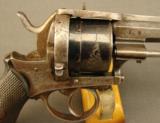 Belgian Solid Frame Pinfire Revolver - 3 of 12