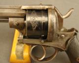Belgian Solid Frame Pinfire Revolver - 7 of 12