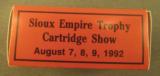 Sioux Empire Trophy Cartridge Show 1992 Commemorative 22 LR Ammo - 4 of 4