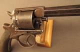 Rare Tranter Model 1868 Solid Frame Revolver by E.M. Reilly & Co. - 3 of 12