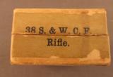 EMPTY Winchester 38 Smith & Wesson Rifle Box - 5 of 7