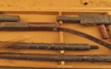 Unusual Souvenir Ethnographic Weapons Display 1960s-70s - 4 of 9