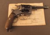 French Model 1892 Revolver by St. Etienne with G.I. Bring-Back Paper - 1 of 12