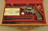 Fine Leather Cased Webley WS Target Revolver w/.22 Conversion barrel - 2 of 12