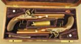 Beautiful Cased Set of British Flintlock Campaign Pistols by Allport - 2 of 12