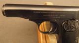 Beautiful F.N. Browning Model 1910 Pocket Pistol 1920s MFG 98% - 5 of 10