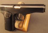 Beautiful F.N. Browning Model 1910 Pocket Pistol 1920s MFG 98% - 3 of 10