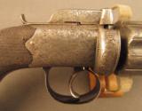 Rare British Bar Hammer Dragoon Naval Pepperbox by Tipping & Lawden - 3 of 12