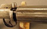 Rare British Bar Hammer Dragoon Naval Pepperbox by Tipping & Lawden - 4 of 12