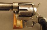 1st Gen. Colt Single Action Chicago 1902 w/ Period Double Loop Holster - 7 of 12
