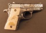 Fantastic Engraved Colt Mustang .380 by Renowned Colt Master Engraver - 2 of 12