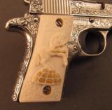 Fantastic Engraved Colt Mustang .380 by Renowned Colt Master Engraver - 3 of 12