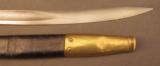 U.S. Navy Plymouth Bayonet Model 1861 By Collins W/ Scabbard - 4 of 14
